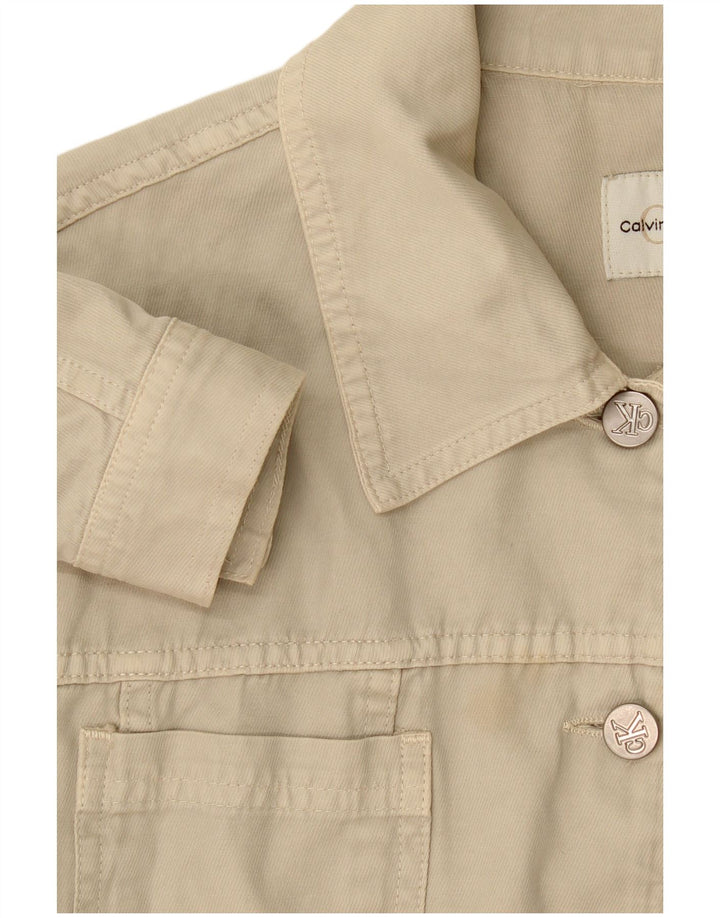 Calvin Klein Γυναικείο Τζιν Μπουφάν UK 14 Medium Beige