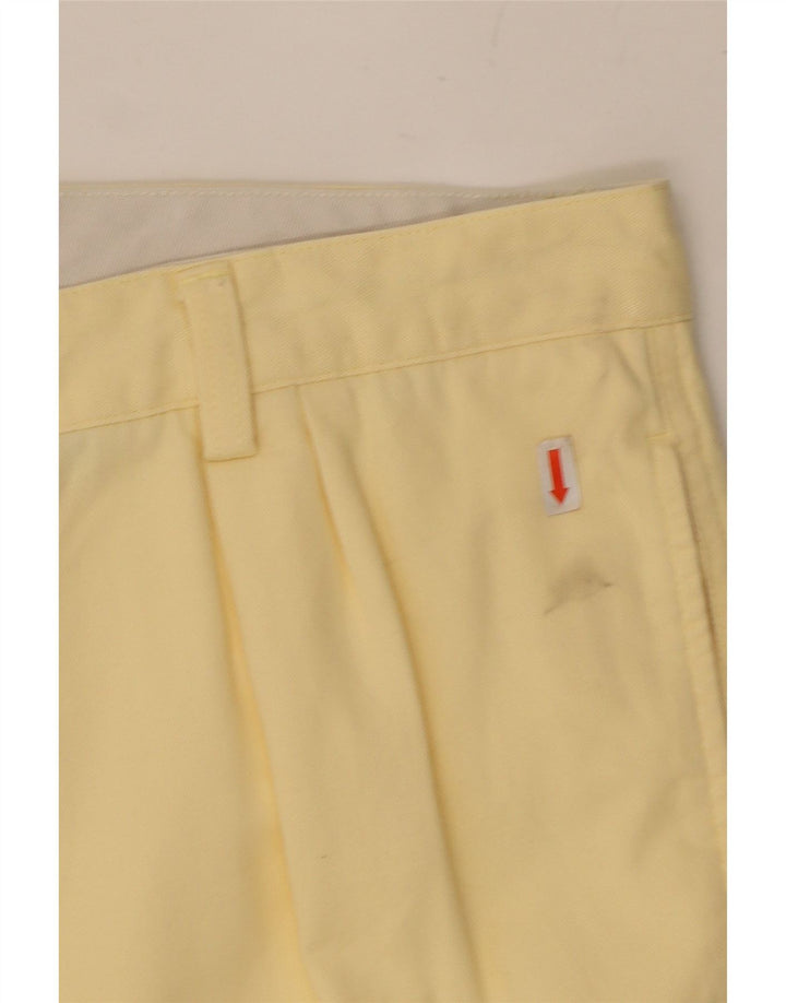 CHAPS Mens Pegged Chino Shorts W36 Large Yellow Cotton Vintage Chaps and Second-Hand Chaps from Messina Hembry 
