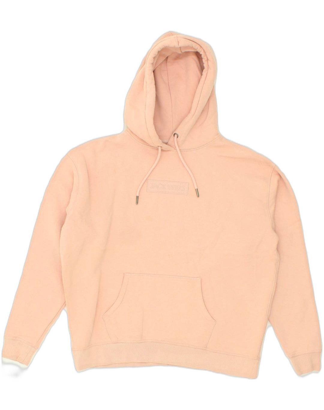 JACK WILLS Womens Oversized Hoodie Jumper UK 10 Small Pink Cotton | Vintage Jack Wills | Thrift | Second-Hand Jack Wills | Used Clothing | Messina Hembry 