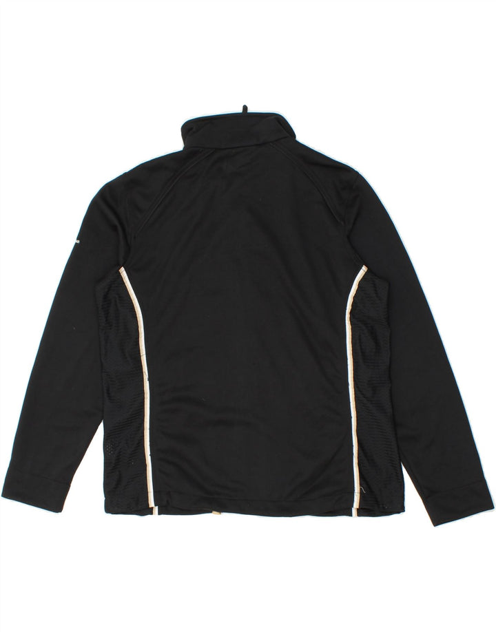 DIADORA Womens Tracksuit Top Jacket UK 16 Large  Black Polyester Vintage Diadora and Second-Hand Diadora from Messina Hembry 