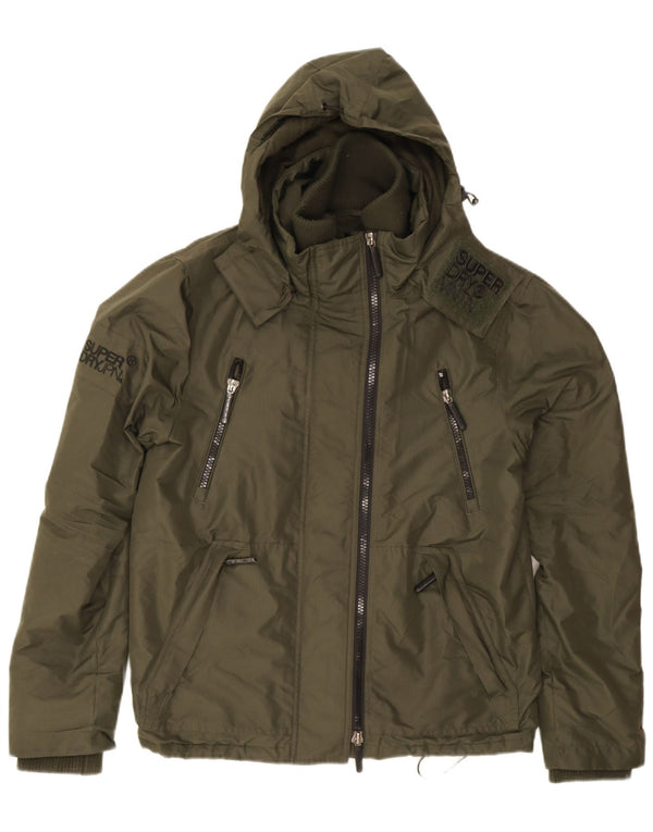 Ανδρικό μπουφάν με κουκούλα Superdry UK 38 Medium Khaki