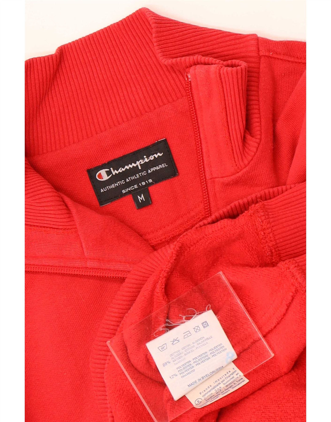 Champion Γυναικείο Φούτερ με φερμουάρ Jumper UK 14 Μεσαίο κόκκινο βαμβακερό