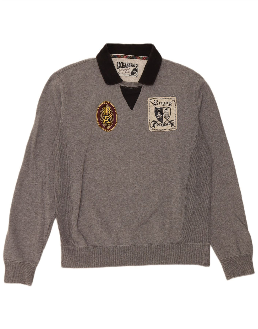 Ανδρικό γραφικό φούτερ BACI & ABBRACCI Jumper Medium Grey Colourblock