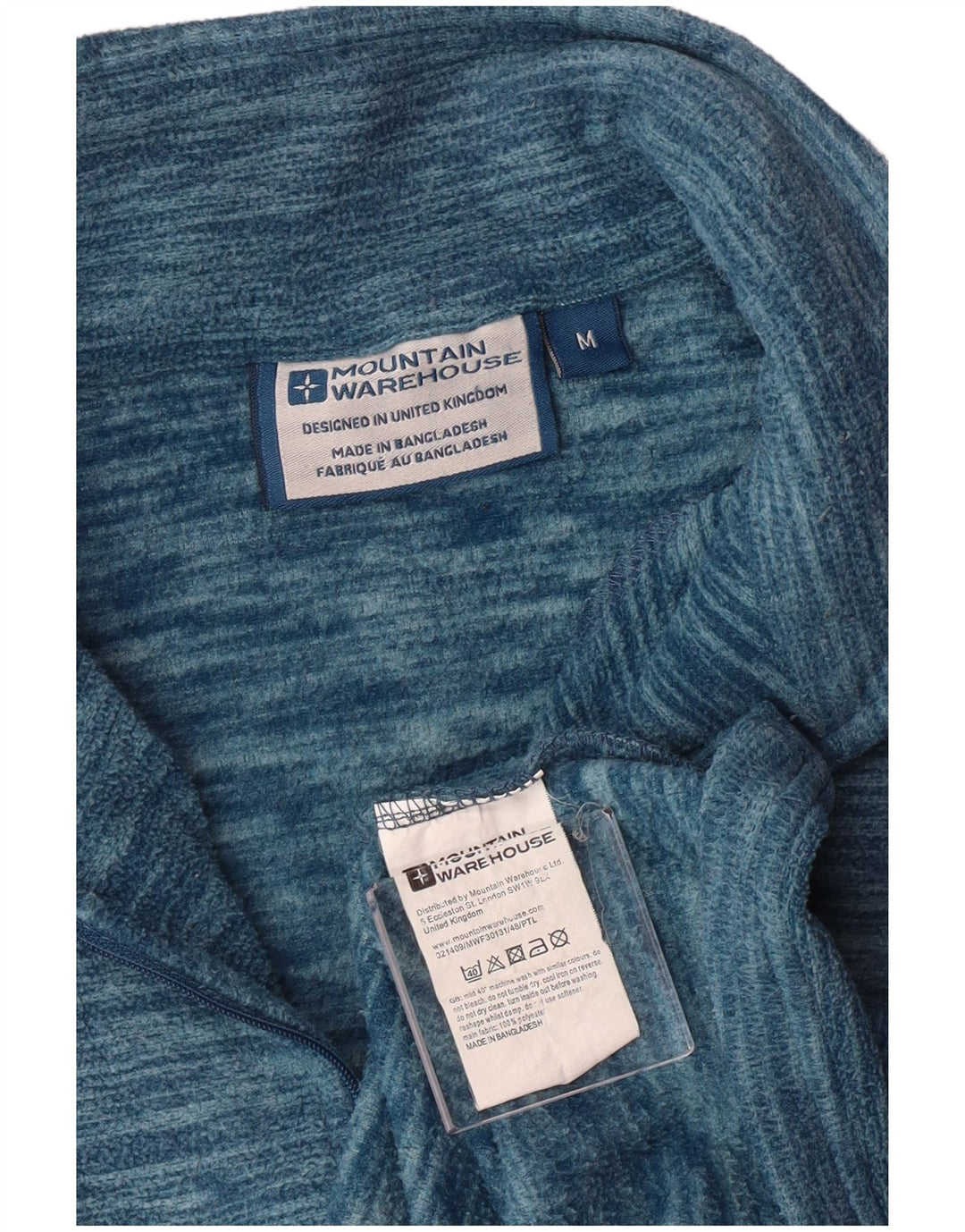 MOUNTAIN WAREHOUSE Γυναικείο φερμουάρ Fleece Jumper UK 14 Medium Blue Flecked