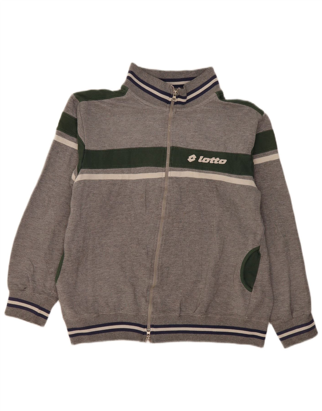 Ανδρική αθλητική φόρμα Lotto Top Jacket XL Grey Colourblock Cotton