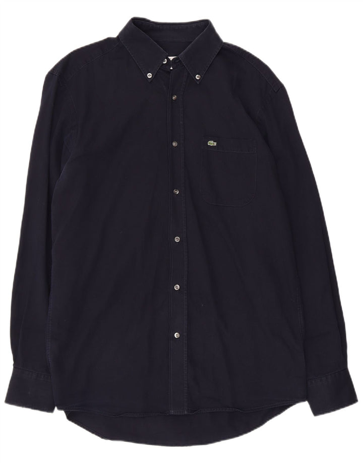 Ανδρικό πουκάμισο LACOSTE Regular Fit Size 40 Medium Navy Blue Cotton