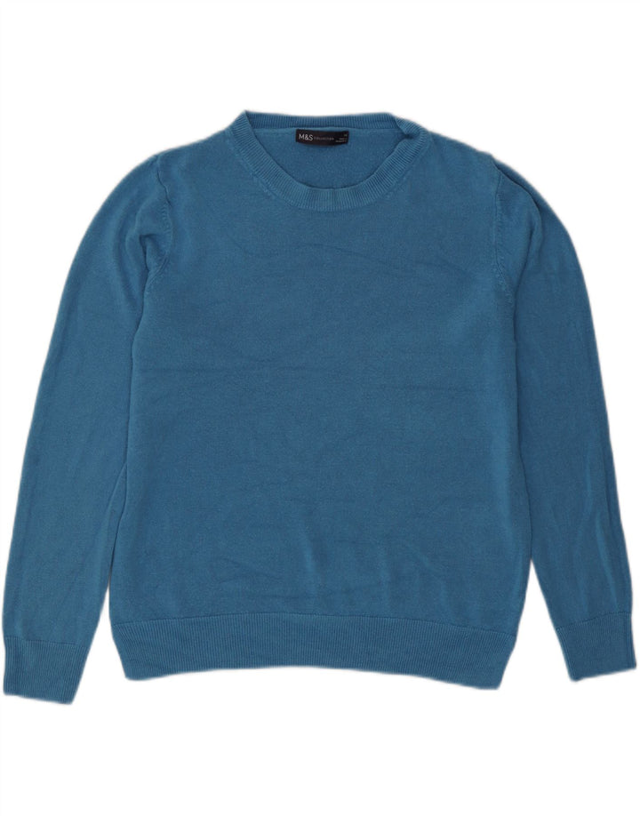 Marks & Spencer Γυναικείο πουλόβερ με λαιμόκαυστο UK 14 Medium Blue