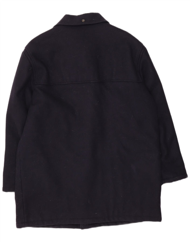 North Pole Mens Duffle Coat UK 42 XL Navy Blue Wool