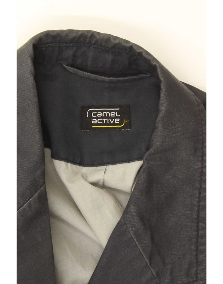 Camel Active Ανδρικό Μπουφάν Blazer 3 Κουμπιών IT 50 Μεγάλο Γκρι Βαμβακερό