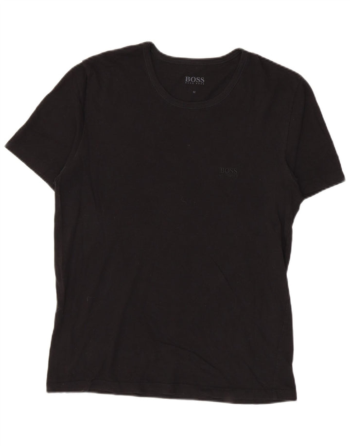 Ανδρικό T-Shirt Hugo Boss Τοπ μεσαίο μαύρο βαμβακερό
