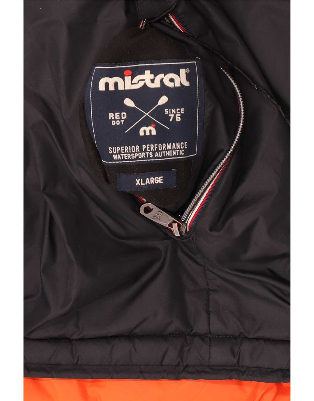 Ανδρικό Mistral Hooded Reversible Windbreaker Jacket UK 42 XL Black Polyamide