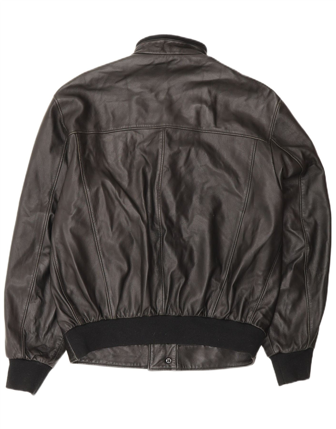 Vintage Ανδρικό Δερμάτινο Μπουφάν IT 48 Medium Black Leather