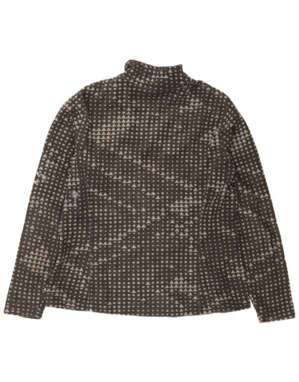 Γυναικείο φλις μπουφάν Eddie Bauer UK 14 Medium Grey Geometric Polyester