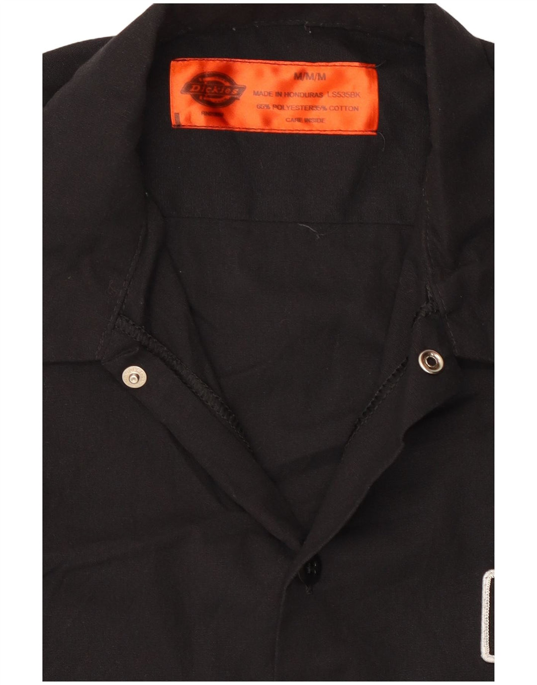 Dickies Ανδρικό Γραφικό Κοντομάνικο Πουκάμισο Μεσαίο Μαύρο Πολυεστέρα