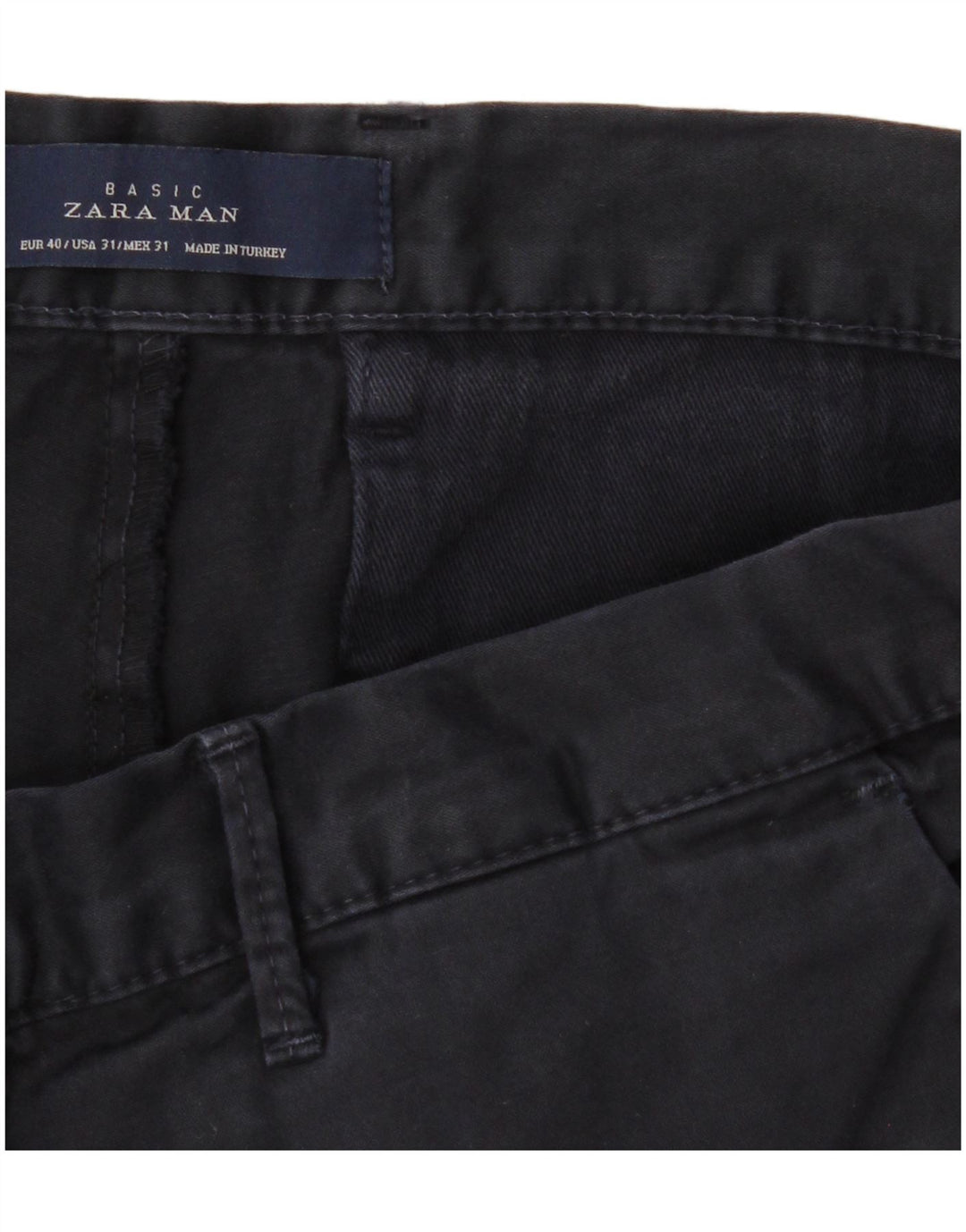 Ανδρικό παντελόνι Chino ZARA Slim EU 40 Medium W31 L32 Navy Blue