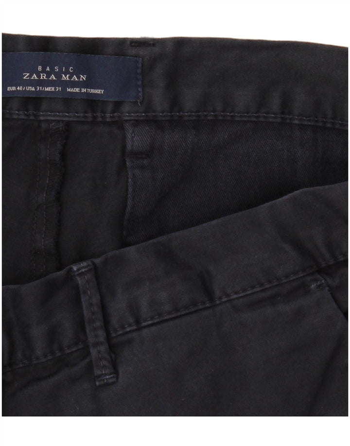 Ανδρικό παντελόνι Chino ZARA Slim EU 40 Medium W31 L32 Navy Blue