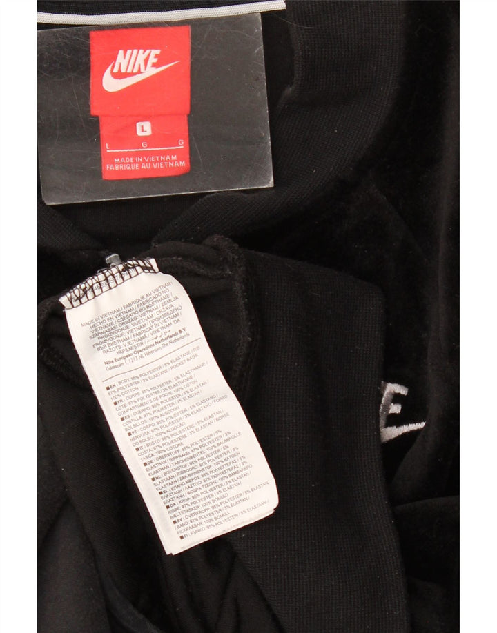 Γυναικεία βελούδινη φόρμα Nike Top Jacket UK 14 Large Black Polyester