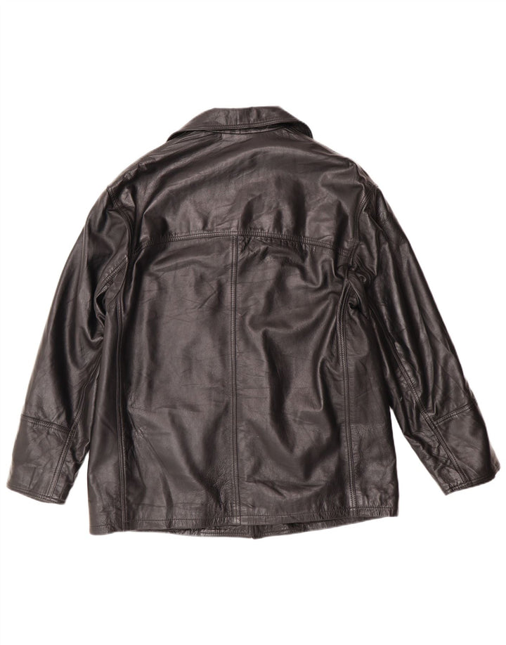 Conbipel Ανδρικό Δερμάτινο Μπουφάν IT 46 Small Black Leather