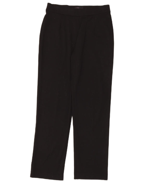 Marks & Spencer Γυναικείο ίσιο casual παντελόνι UK 12 Medium W30 L30 μαύρο