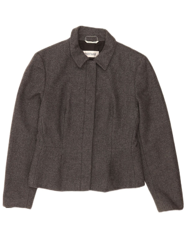 Sportmax Γυναικείο σακάκι UK 12 Medium Grey Wool Classic