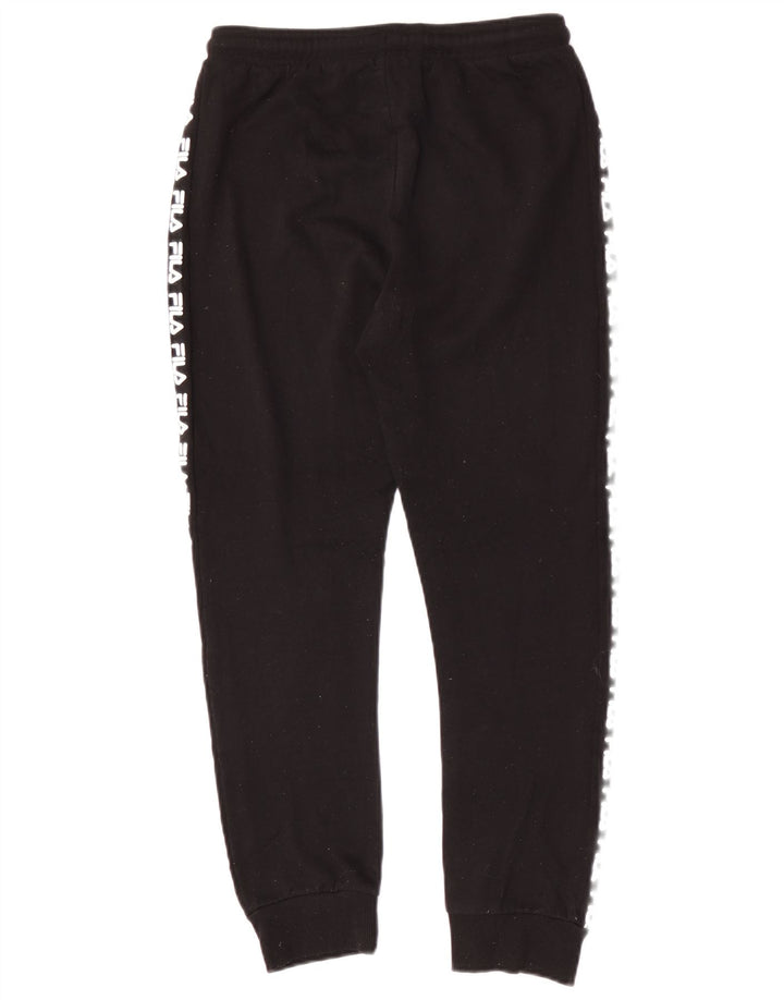 Fila Boys Graphic αθλητική φόρμα παντελόνι Joggers 13-14 ετών μαύρο πολυεστέρα