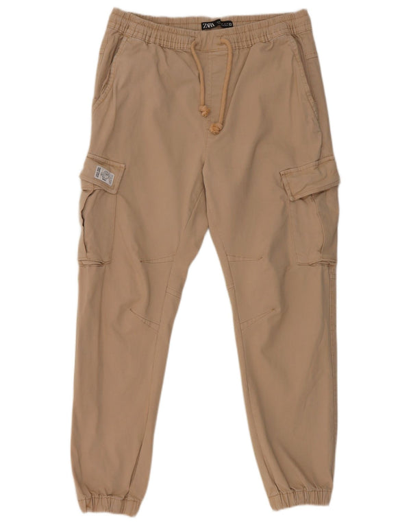 Zara Ανδρικό παντελόνι Joggers Cargo Medium W31 L27 Γκρι βαμβακερό