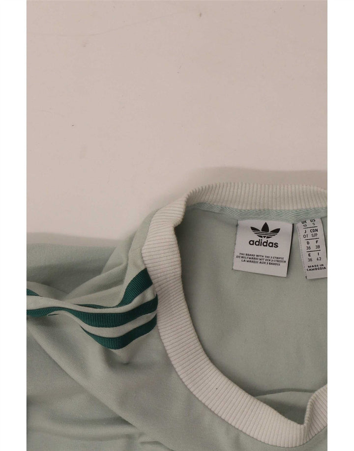 Adidas Γυναικείο τοπ μακρυμάνικο UK 10 Small Green