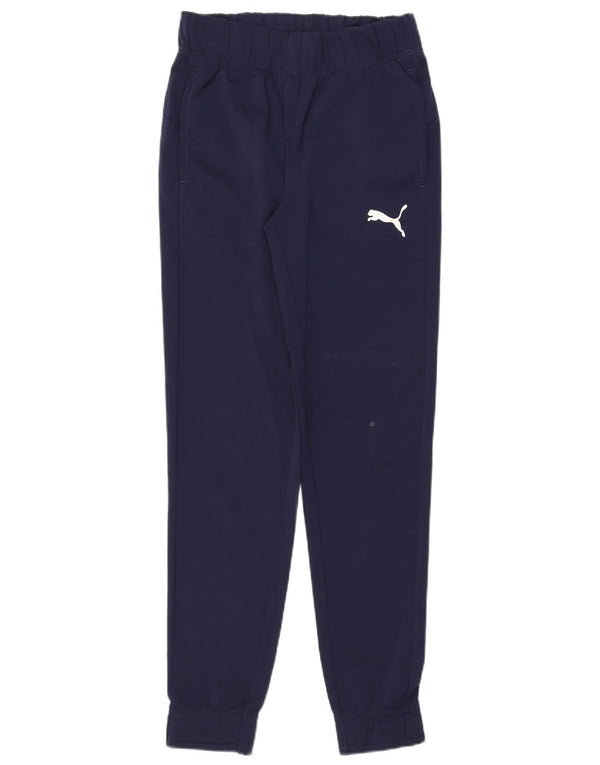 Puma Womens Tracksuit Trousers Joggers UK 10 Small  Navy Blue Polyester