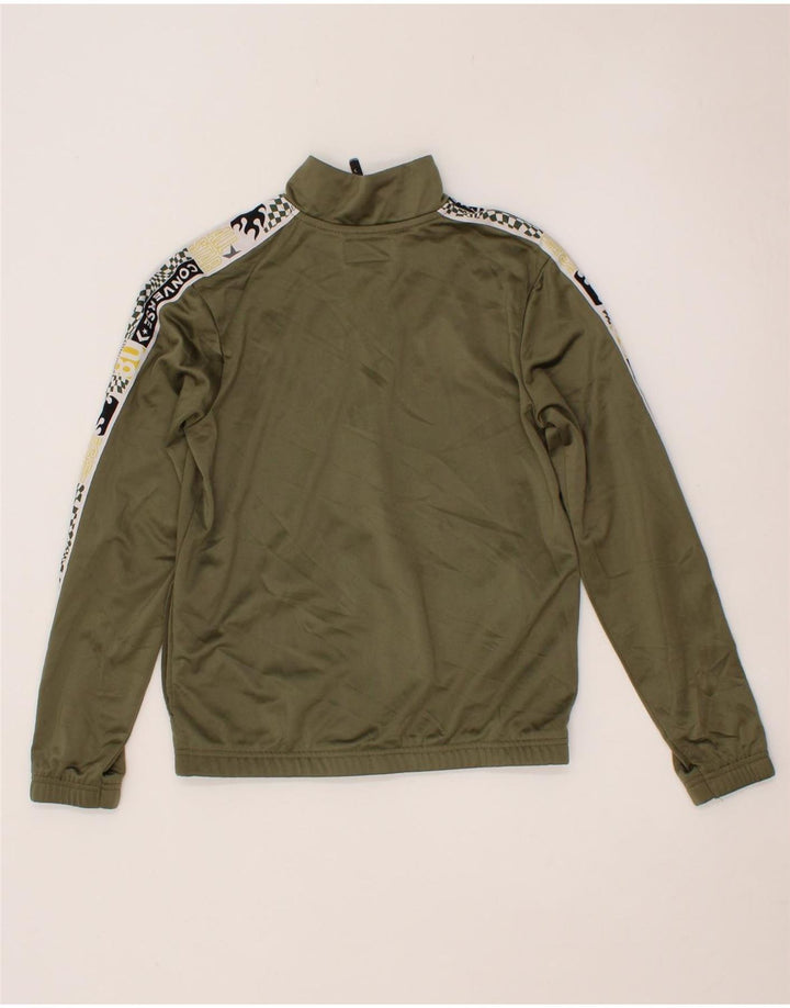 CONVERSE Boys Chuck Taylor Tracksuit Top Jacket 10-11 Years Medium Khaki Vintage Converse and Second-Hand Converse from Messina Hembry 
