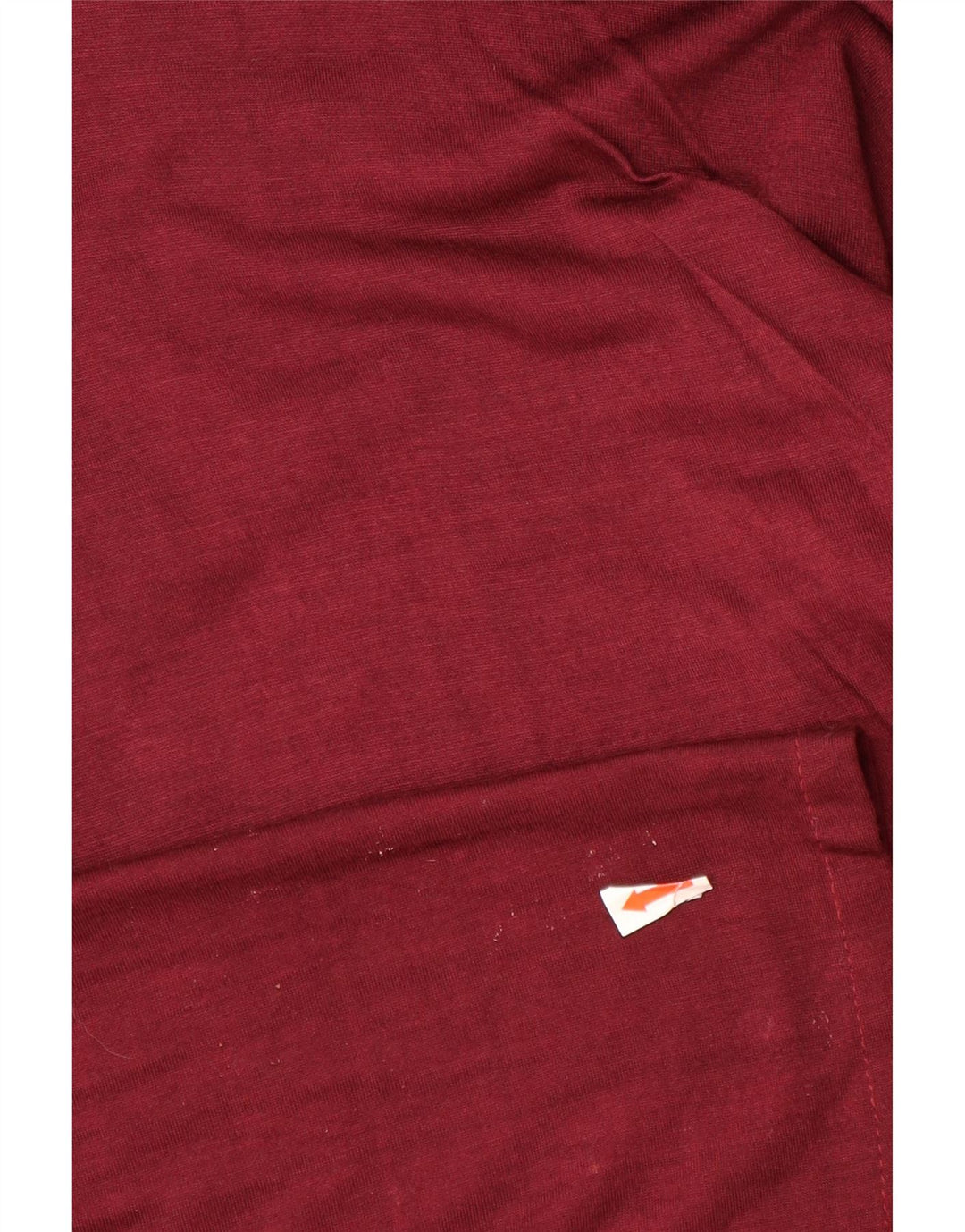 VINTAGE Γυναικείο τοπ μακρυμάνικο UK 14 Large μπορντό Floral