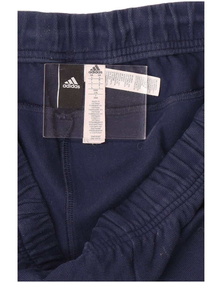 Ανδρική φόρμα ADIDAS Παντελόνι Joggers Μεγάλο Ναυτικό Μπλε Βαμβακερό