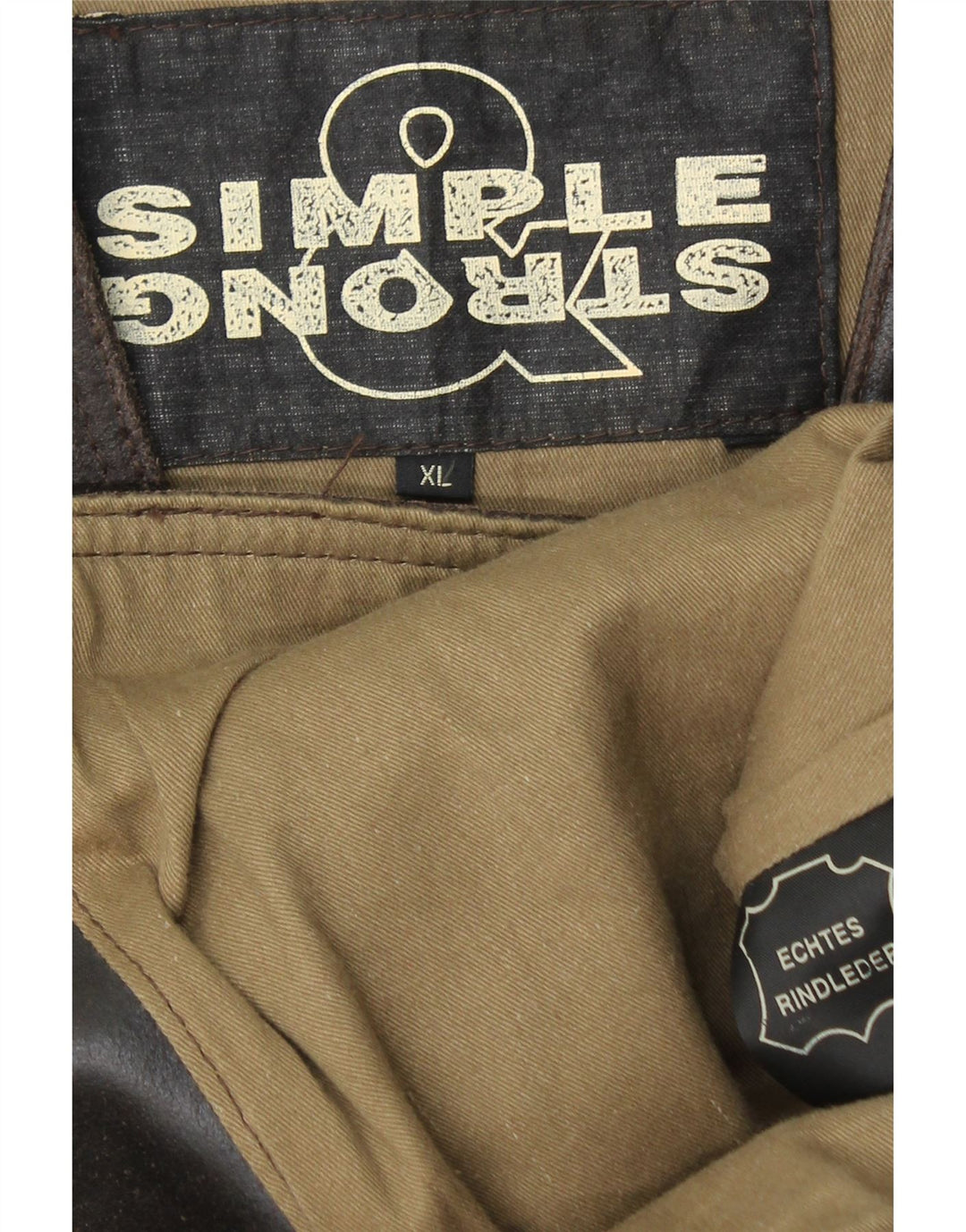 VINTAGE Ανδρικό Δερμάτινο Γιλέκο XL Καφέ Δερμάτινο