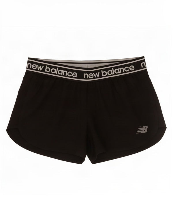 New Balance Womens Graphic Sport Shorts UK 10 Small Black