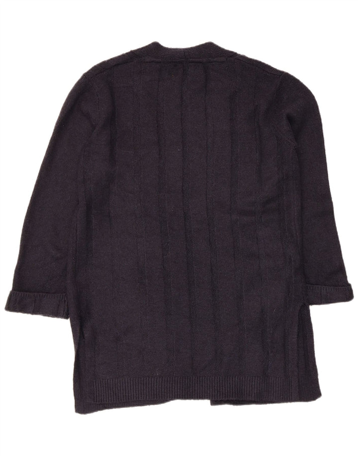 Marks & Spencer Γυναικείο Longline ανοιχτό πουλόβερ ζακέτα UK 10 Small Navy Blue