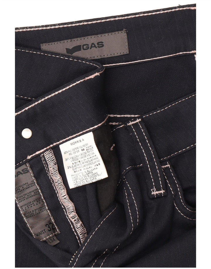 Γυναικείο ίσιο casual παντελόνι GAS W32 L26 Navy Blue Polyester