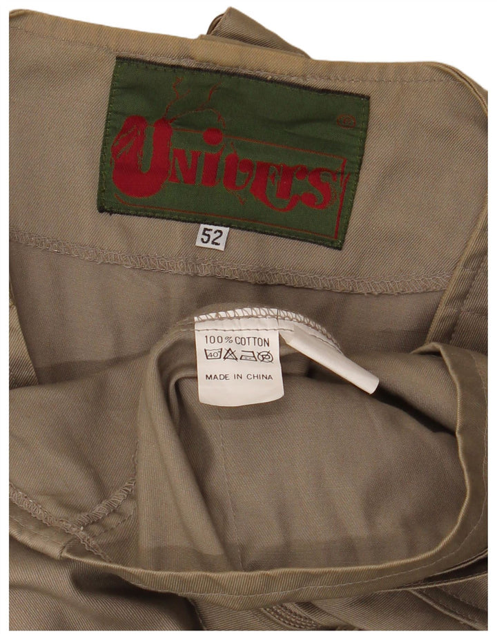 Univers Mens Utility Gilet IT 52 XL Beige Cotton