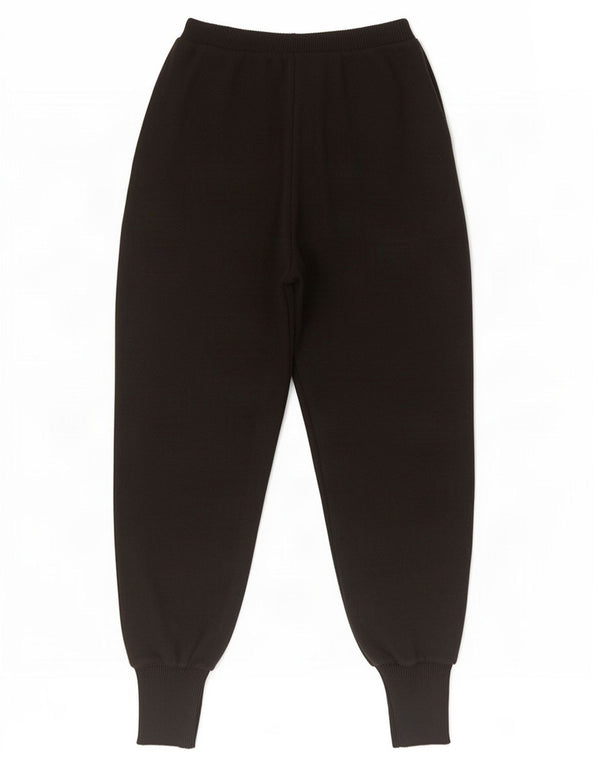 Zara γυναικεία πλεκτή φόρμα παντελόνι Joggers UK 14 μεγάλη μαύρη βισκόζη