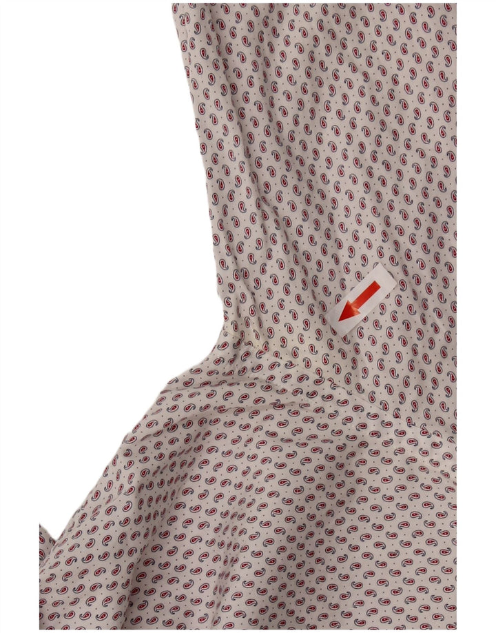 PAUL SMITH Ανδρικό πουκάμισο μέγεθος 15 38 Medium White Paisley