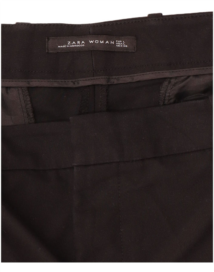 Zara Γυναικείο Slim Παντελόνι Chino Μεγάλο W34 L27 Μαύρο