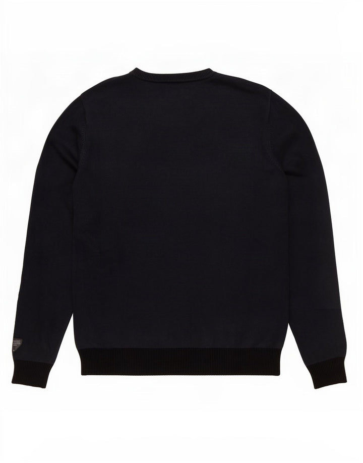 Jack & Jones Ανδρικό πουλόβερ με λαιμόκοψη μεσαίου μπλε χρώματος