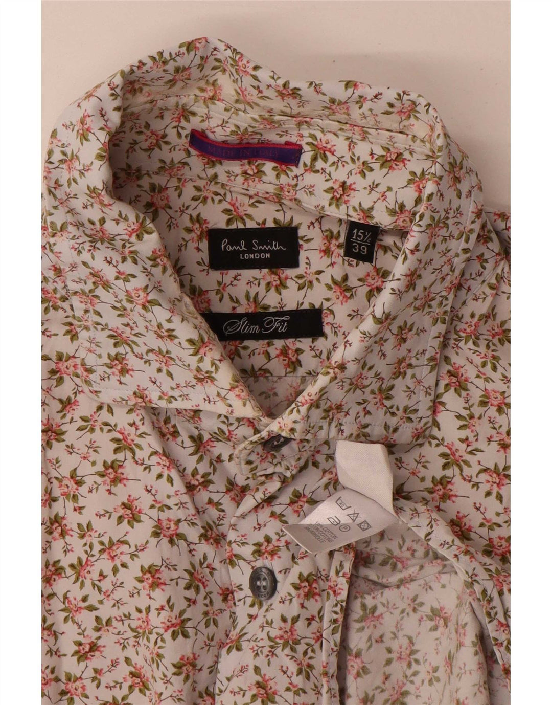 Paul Smith Ανδρικό πουκάμισο Slim Fit Μέγεθος 39 15 1/2 Μεσαίο Πολύχρωμο Floral