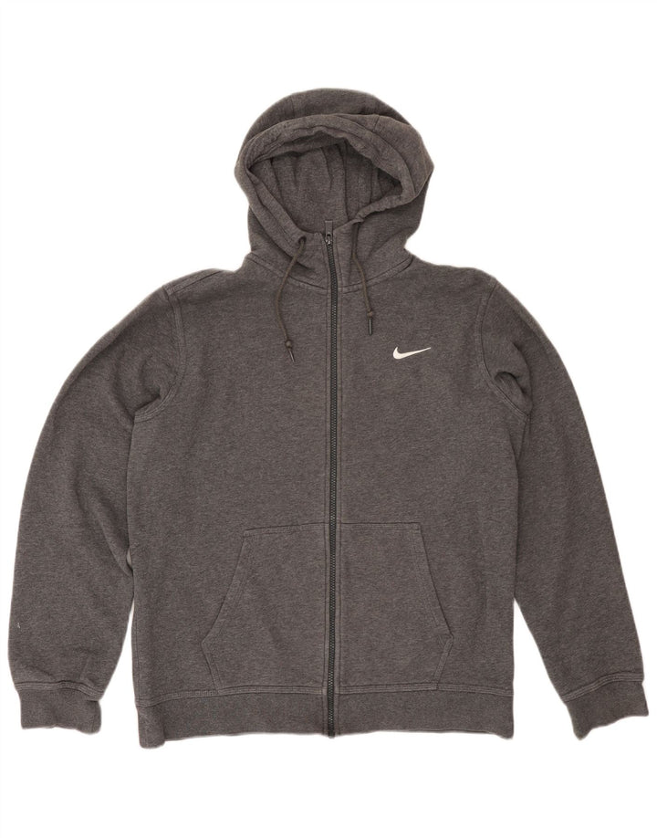 Ανδρικό πουλόβερ NIKE με φερμουάρ, μεσαίο γκρι