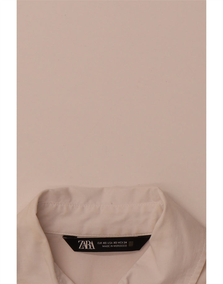 ZARA Womens Formal Shirt UK 6 XS White
