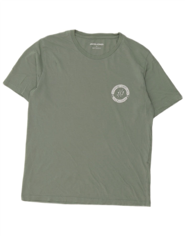 Jack & Jones Ανδρικό T-Shirt Top Μεσαίο πράσινο βαμβακερό
