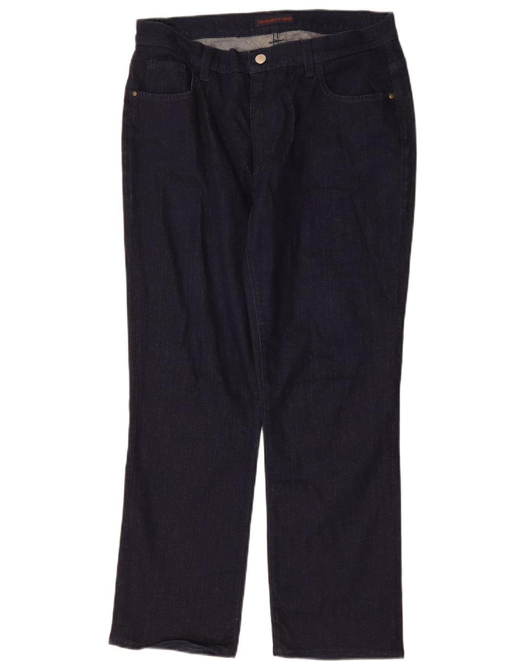 Trussardi γυναικεία ίσια τζιν IT 48 XL W34 L28 Navy Blue Polyester