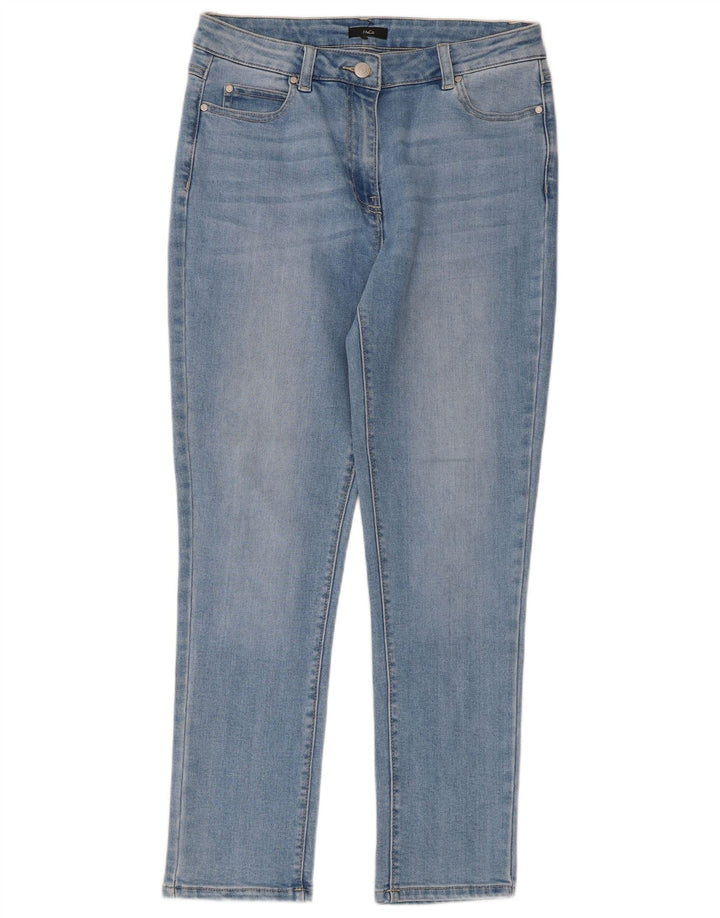 M&Co Γυναικεία Slim Jeans UK 12 Medium W32 L27 Blue Cotton