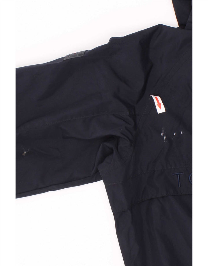 Tommy Hilfiger Boys Graphic Hooded Rain Jacket 5-6 Years Navy Blue