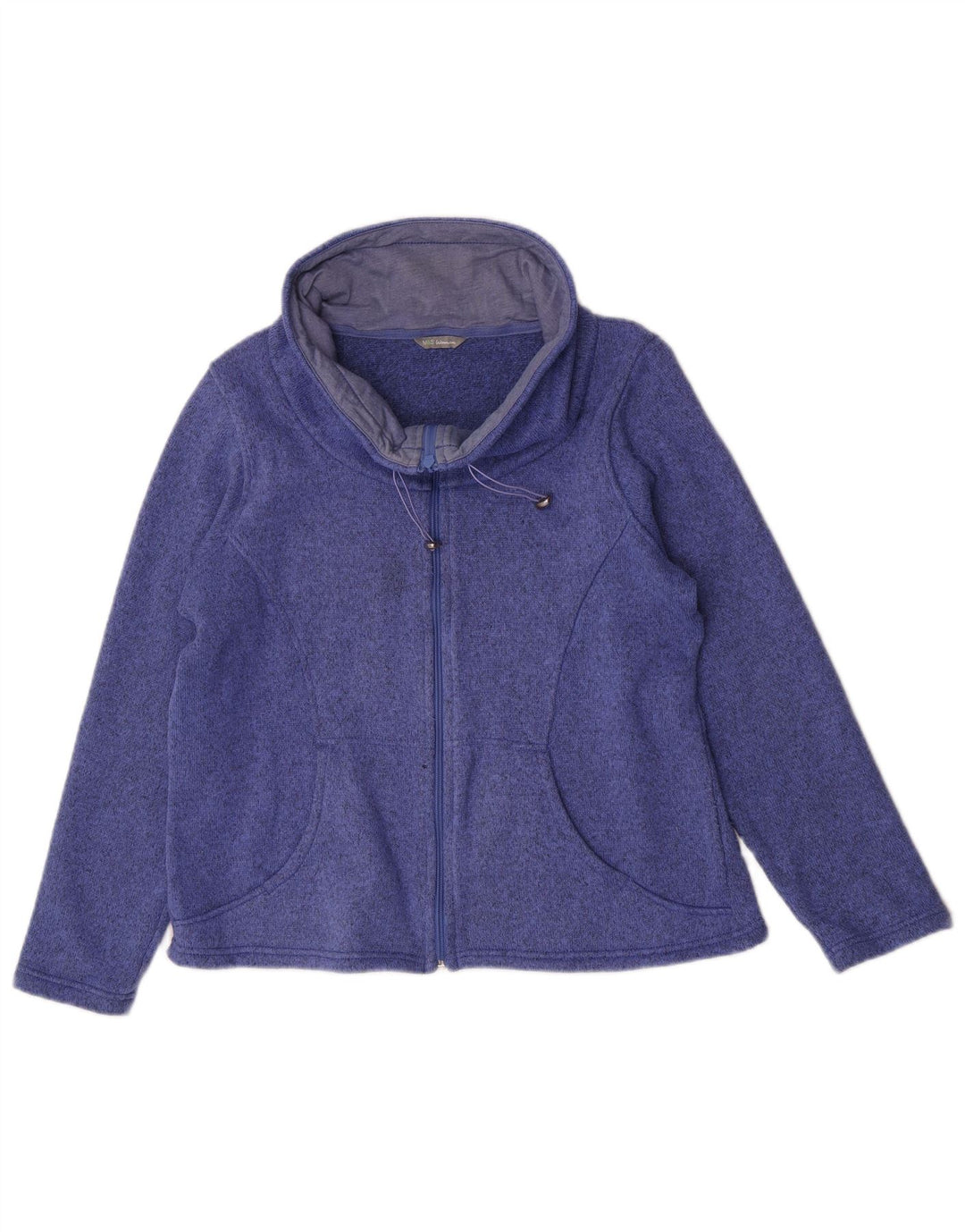 Marks & Spencer Γυναικεία φόρμα φόρμας Comfort Fit Top Jacket UK 16 Large Blue