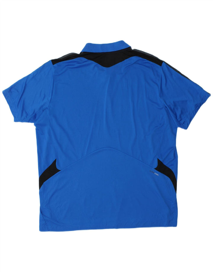 Ανδρικό πουκάμισο Adidas Climacool Polo 2XL Blue Colourblock Polyester