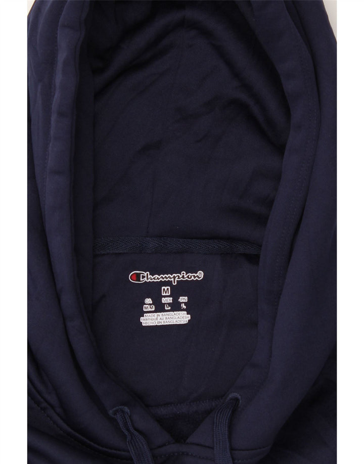 CHAMPION Mens NHL Graphic Hoodie Jumper Medium Navy Blue Polyester Vintage Champion and Second-Hand Champion from Messina Hembry 